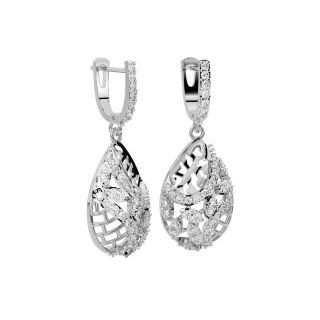 Aggie Round Diamond Earrings